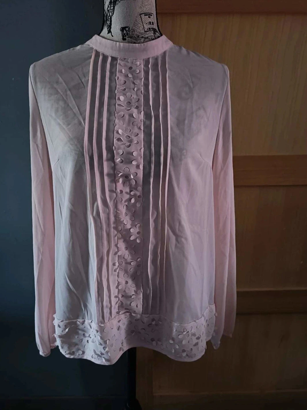 Haut rose pâle léger à fleurs ,Vero Moda, T40